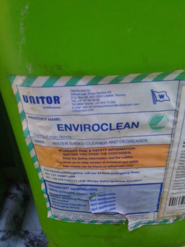 Unitor Enviroclean 25ltrs Unitor Enviroclean 25ltrs Gallon